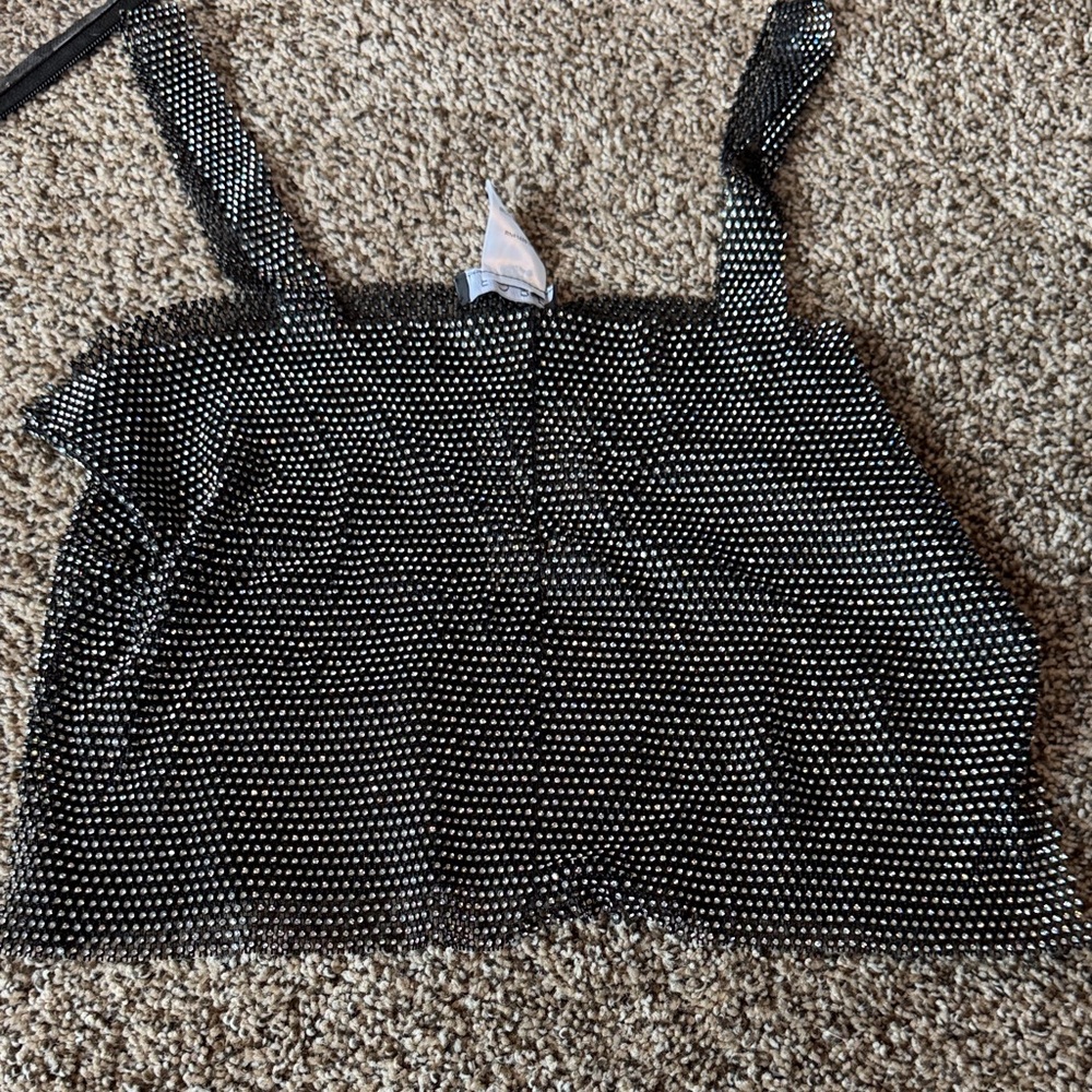G/FORE Black and White Polka Dot Tank Top
